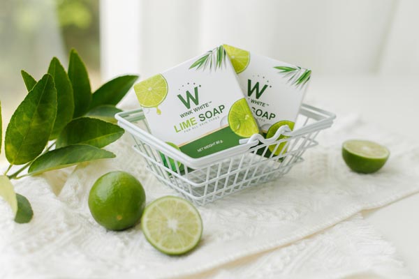 w wink white lime soap สบู่ มะนาว วิ้งไวท์ วิงค์ไวท์