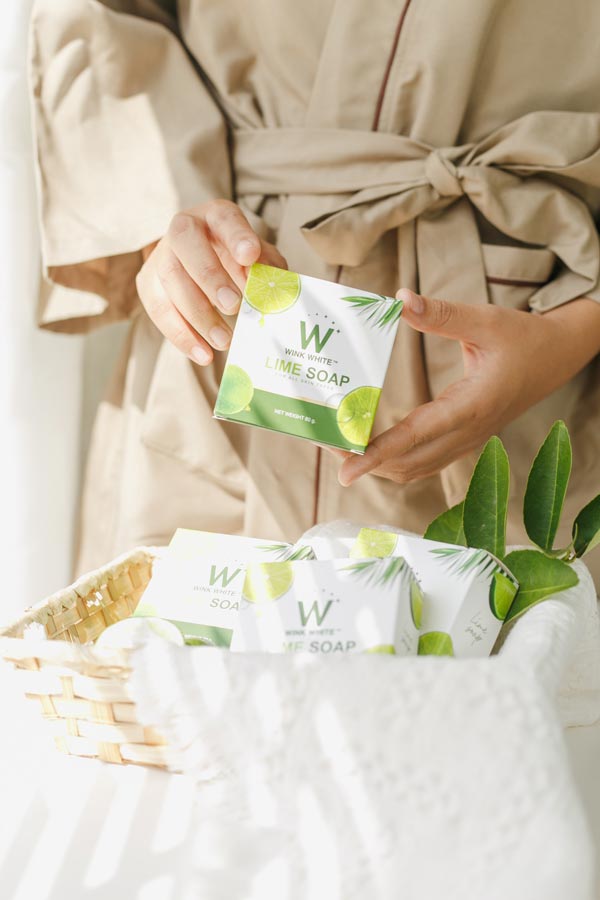 w wink white lime soap สบู่ มะนาว วิ้งไวท์ วิงค์ไวท์