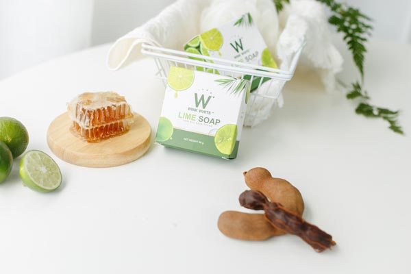 w wink white lime soap สบู่ มะนาว วิ้งไวท์ วิงค์ไวท์