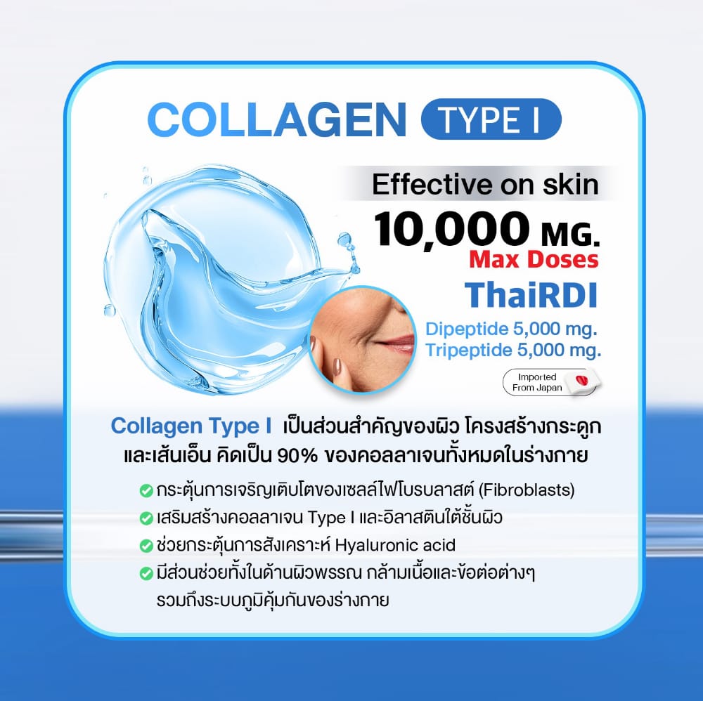 w collagen wink white blue pink วิ้งไวท์ คอลลาเจน วิงค์ไวท์ ผิวขาว กระจ่างใส ริ้วรอย ฝ้า กระ ปวด ข้อ เอ็น กระดูก เล็บ เส้นผม เซราไมด์ ไดเปปไทด์ ไตรเปปไทด์ ไฮโดร dipeptide tripeptide hydrolyzed ceramide