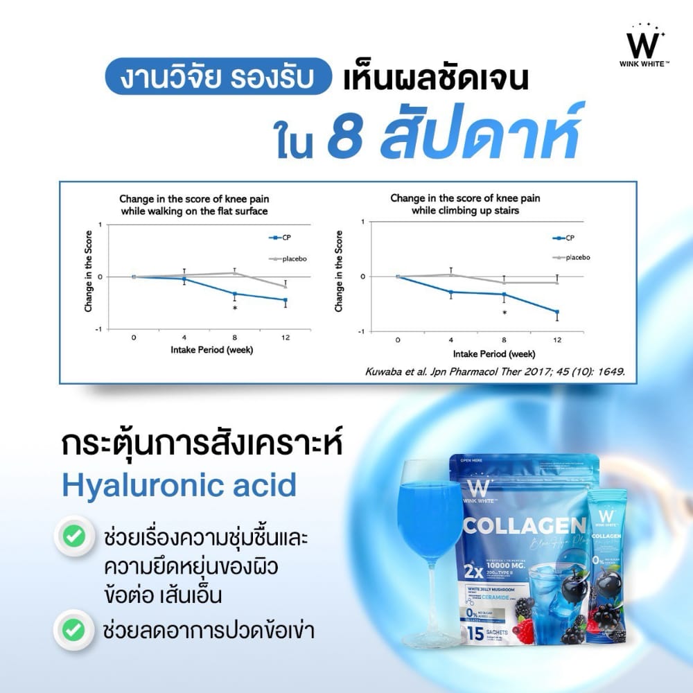 w collagen wink white blue pink วิ้งไวท์ คอลลาเจน วิงค์ไวท์ ผิวขาว กระจ่างใส ริ้วรอย ฝ้า กระ ปวด ข้อ เอ็น กระดูก เล็บ เส้นผม เซราไมด์ ไดเปปไทด์ ไตรเปปไทด์ ไฮโดร dipeptide tripeptide hydrolyzed ceramide