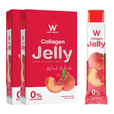 1 แถม 1 W Jelly Collagen Wink White วิ้งไวท์ เจลลี่ คอลลาเจน
