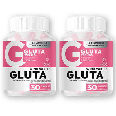 Gluta กลูต้า Wink White วิ้งไวท์ บำรุงผิว 𝐋-𝐂𝐲𝐬𝐭𝐞𝐢𝐧𝐞 𝐋-𝐋𝐲𝐬𝐢𝐧𝐞 𝐋-𝐆𝐥𝐮𝐭𝐚𝐦𝐢𝐧𝐞 สูตรขาว