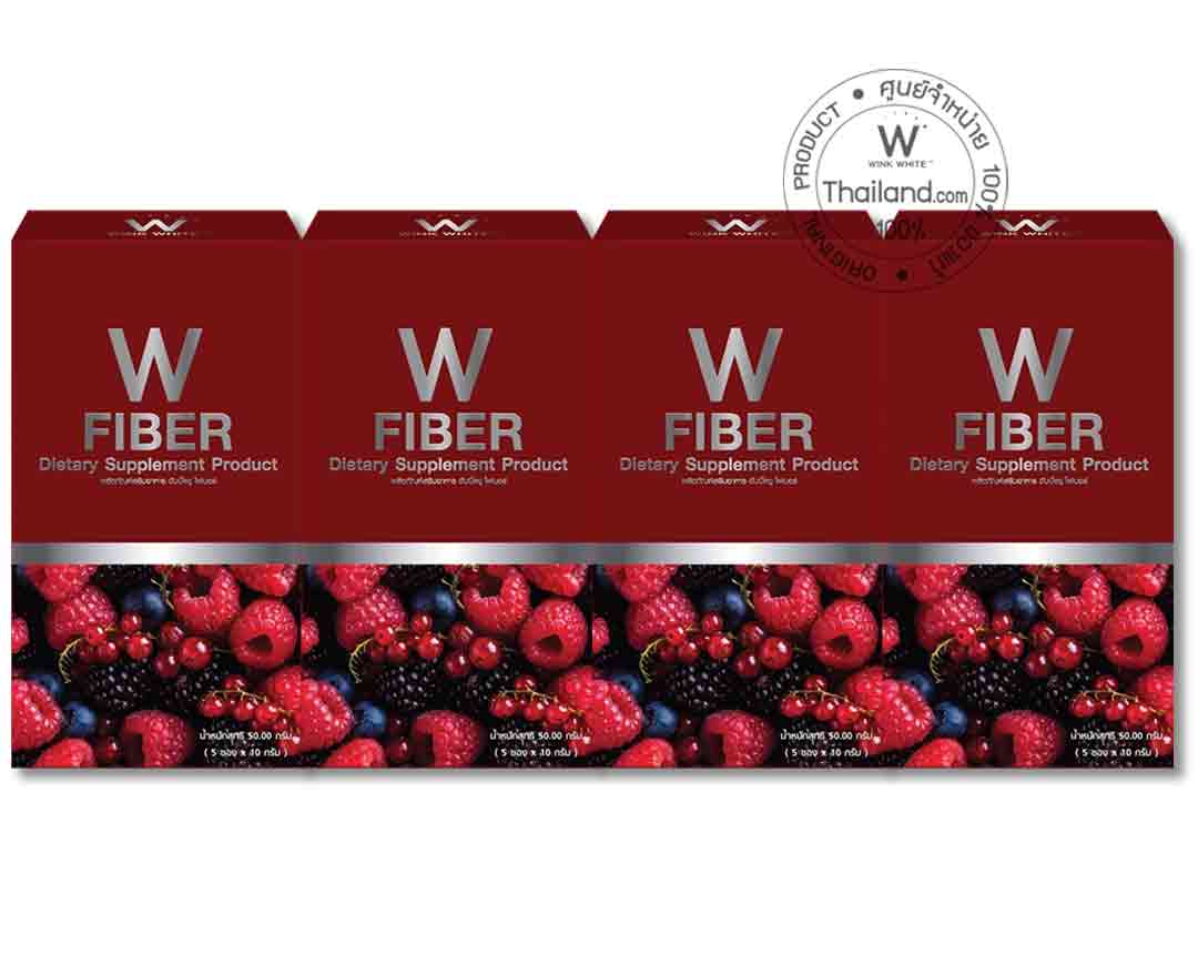 x4 W Fiber ดับเบิ้ลยู ไฟเบอร์ ดีทอกซ์ ขนาด 5 ซอง