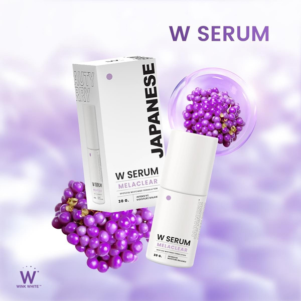 Wink White Serum ดับเบิ้ลยู วิ้งไวท์ เซรั่ม ลดฝ้า กระ รอยด่างดำ 30g. Englot อิง ลอต